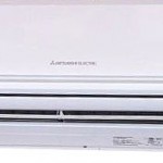 closeup of ductless ac unit