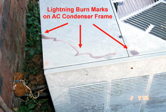 Lightning Strikes AC Unit