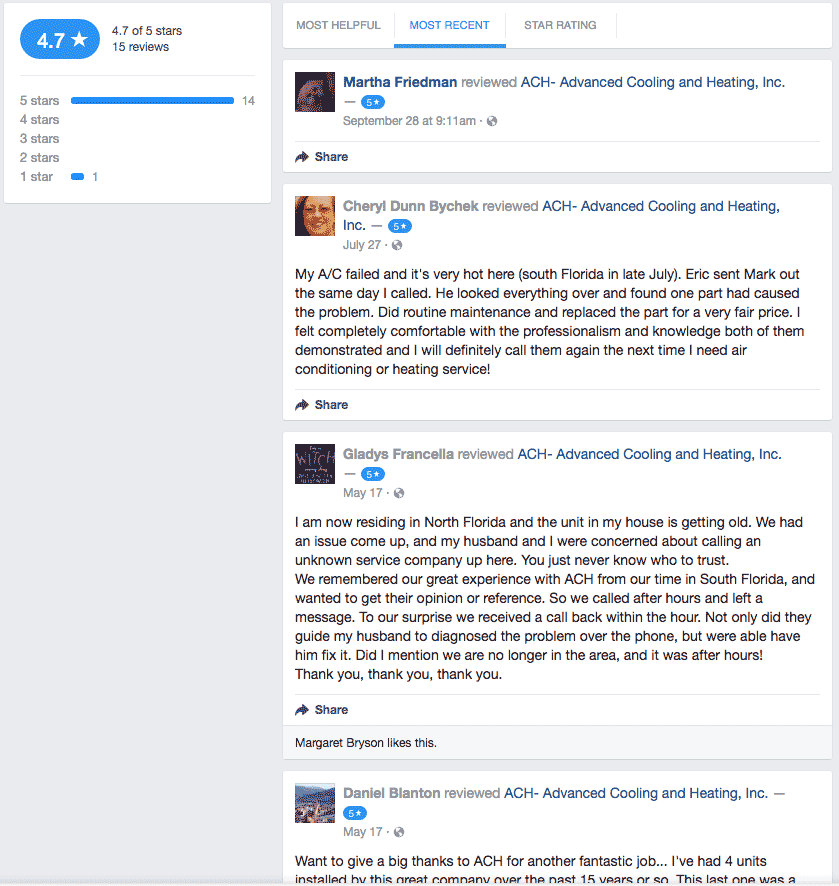 Facebook Reviews click to leave a facebook review
